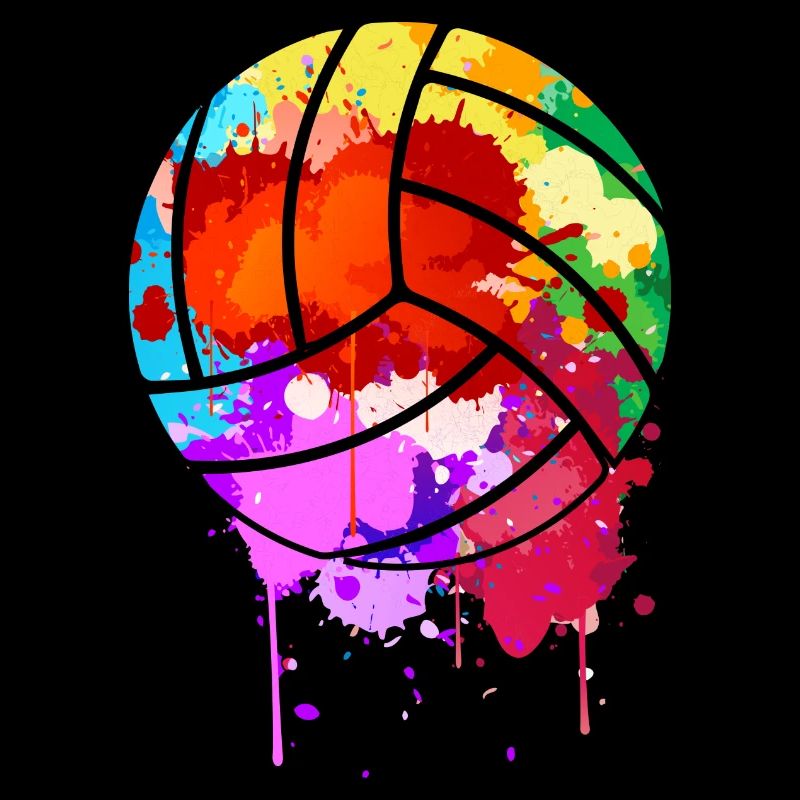 volley ball splash design for a volleyball lover