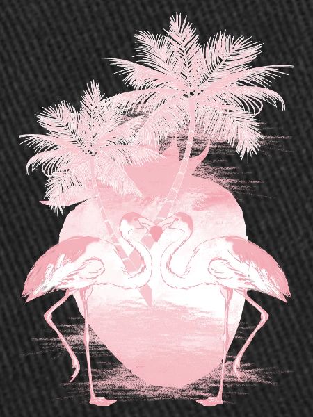 Palm Flamingos Summer Pink