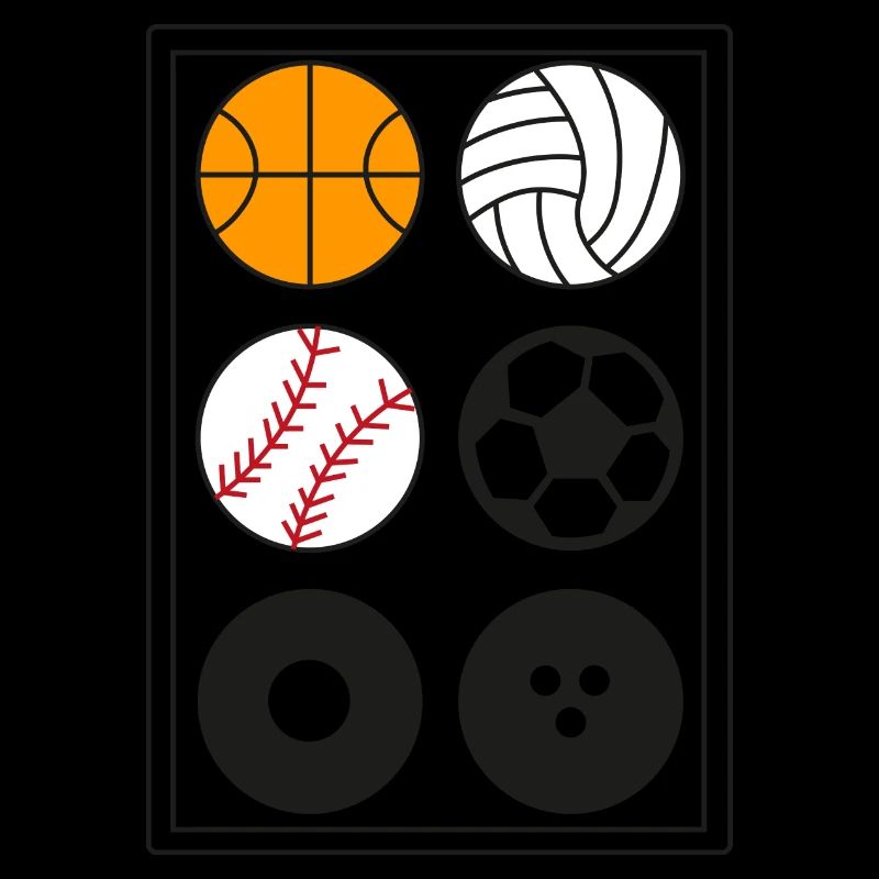 6 types de balles différents