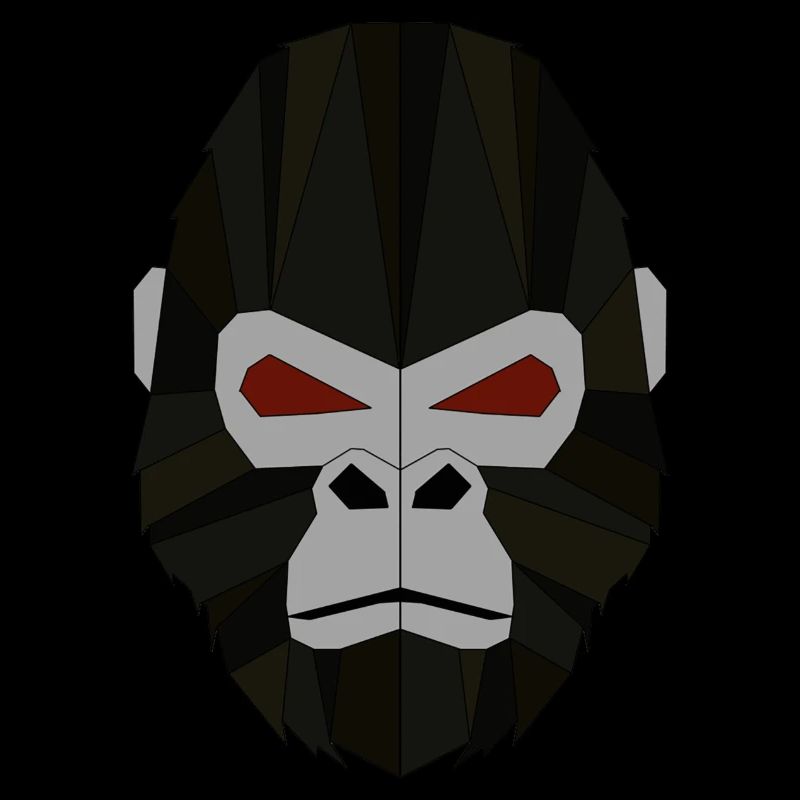 Gorilla geometrisch