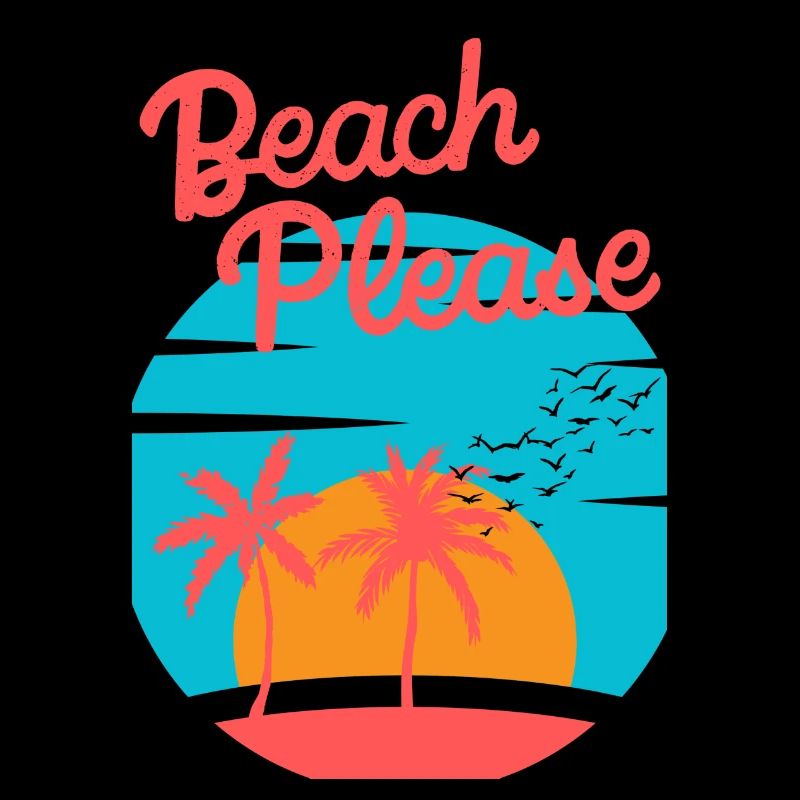 Beach Please - Chemise Palm Sunset