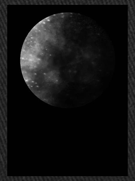 Moon, black background