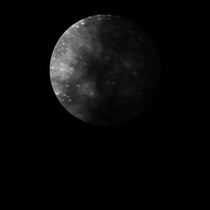 Moon, black background