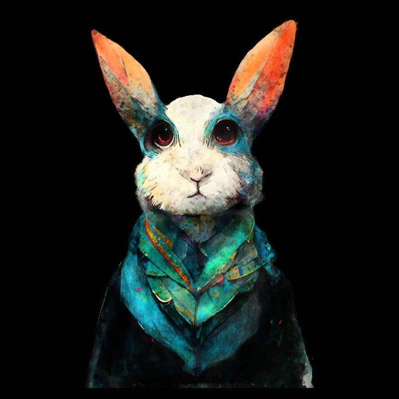 Peinture aquarelle de lapin #rabbit