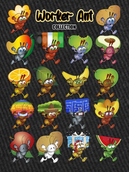 Worker ants collection