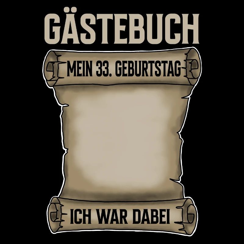 33. Geburtstag Gästebuch
