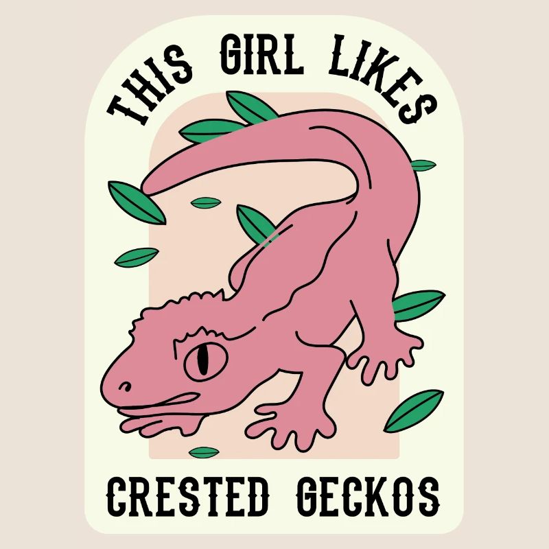 Mädchen mag Geckos Nette Eidechse Exotisches Tier