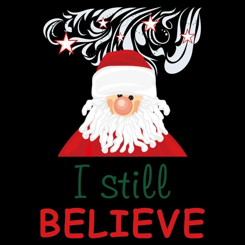 Lustiger Weihnachtsmann. Ich glaube immer noch
