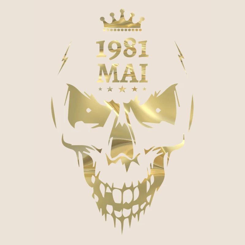 May 1981 Skull Gold