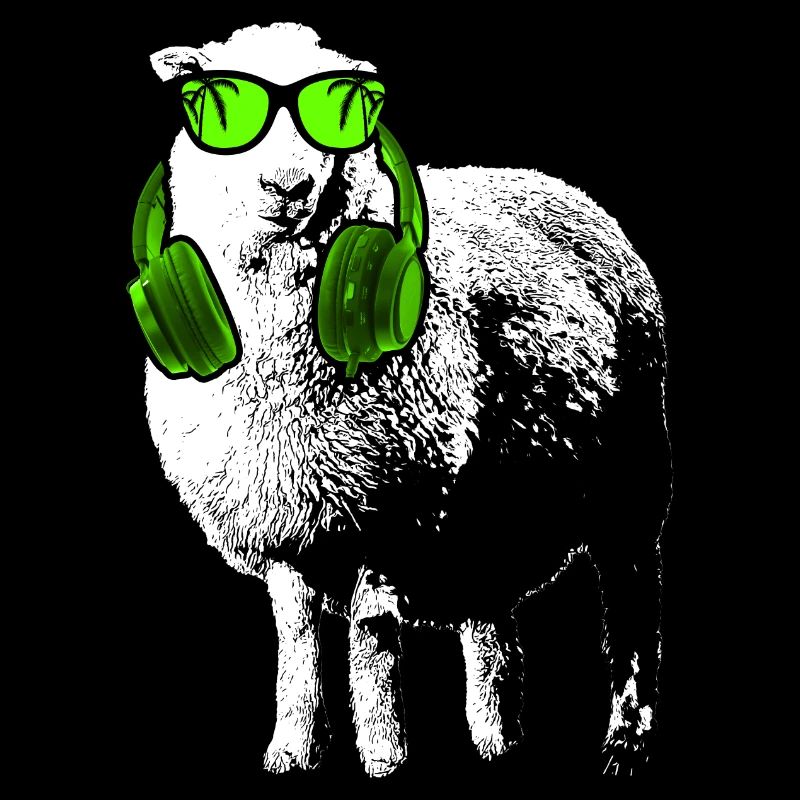 Schaaf Tierfans Kopfhörer Sonnenbrille Zoo Schaafl