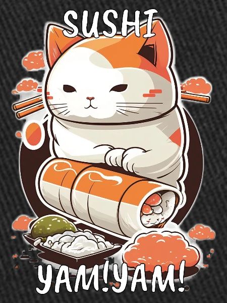 Chat sushi japonais