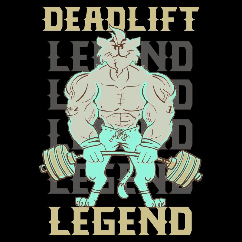 Deadlift Legend Powerlifter Gym Workout Funny