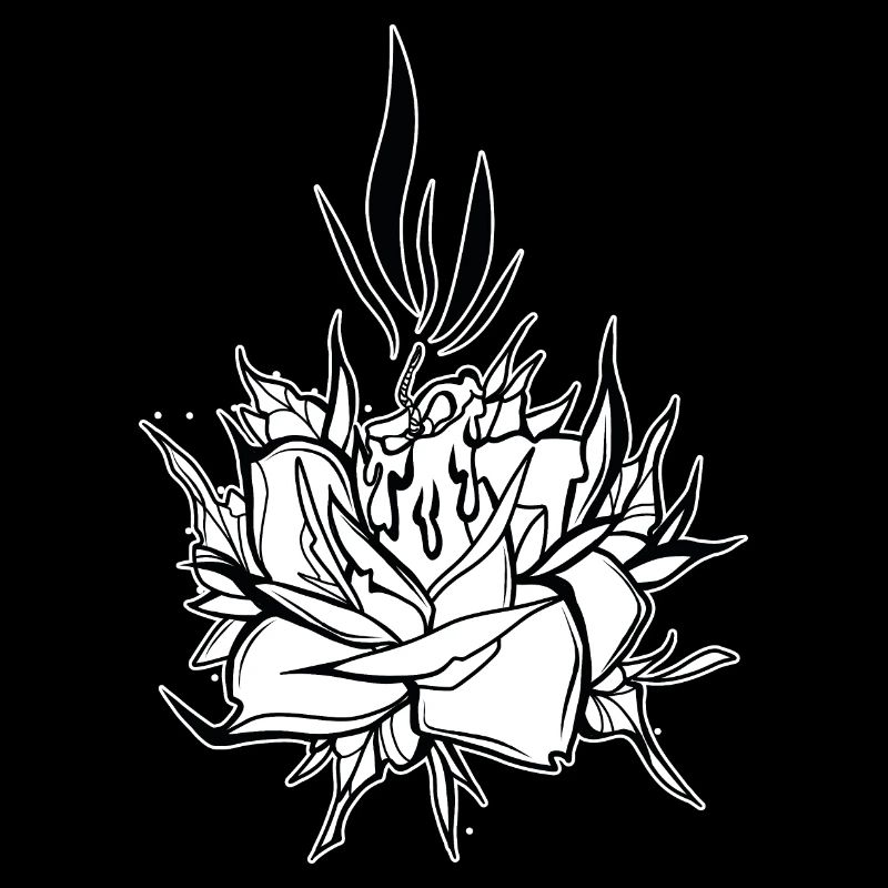 Fleur // Bougie // Illustration