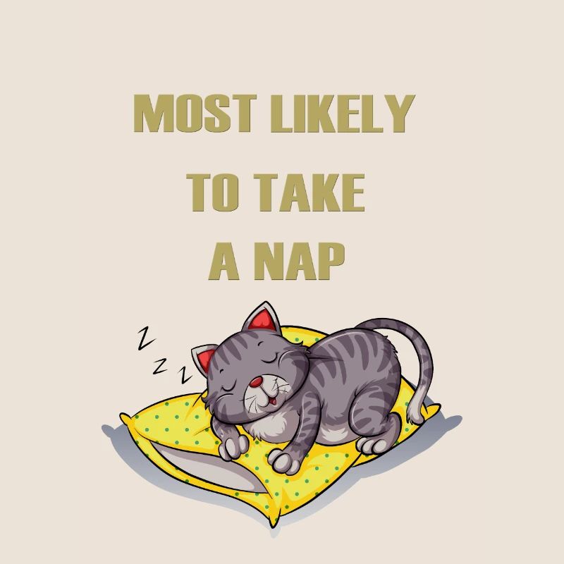 Am wahrscheinlichsten, um ein Nickerchen zu machen