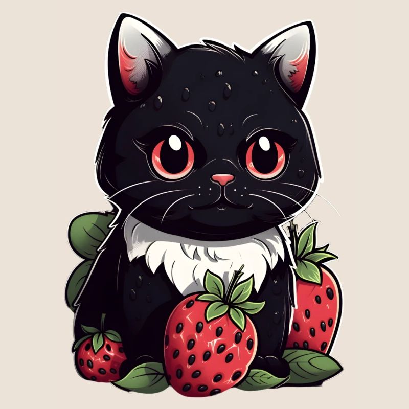 Ragamuffin Erdbeere Katze Geschenk