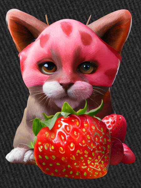 Chat fraise