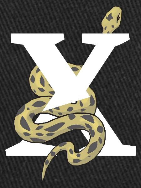Lettre x serpent