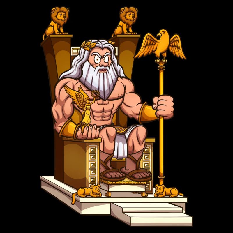 Zeus On Throne