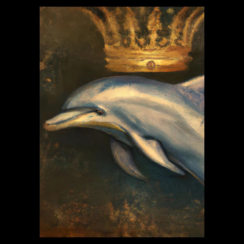 Delfin mit Krone
