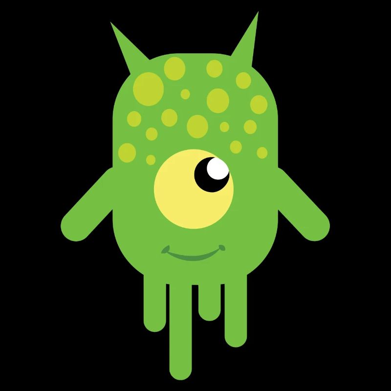 Monstre visqueux vert