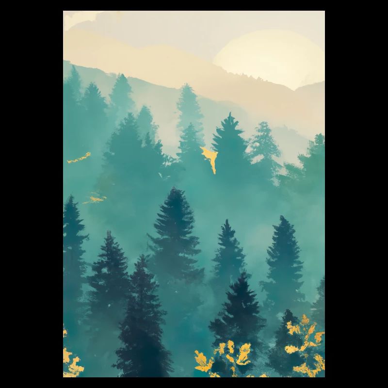 Nebliger Wald