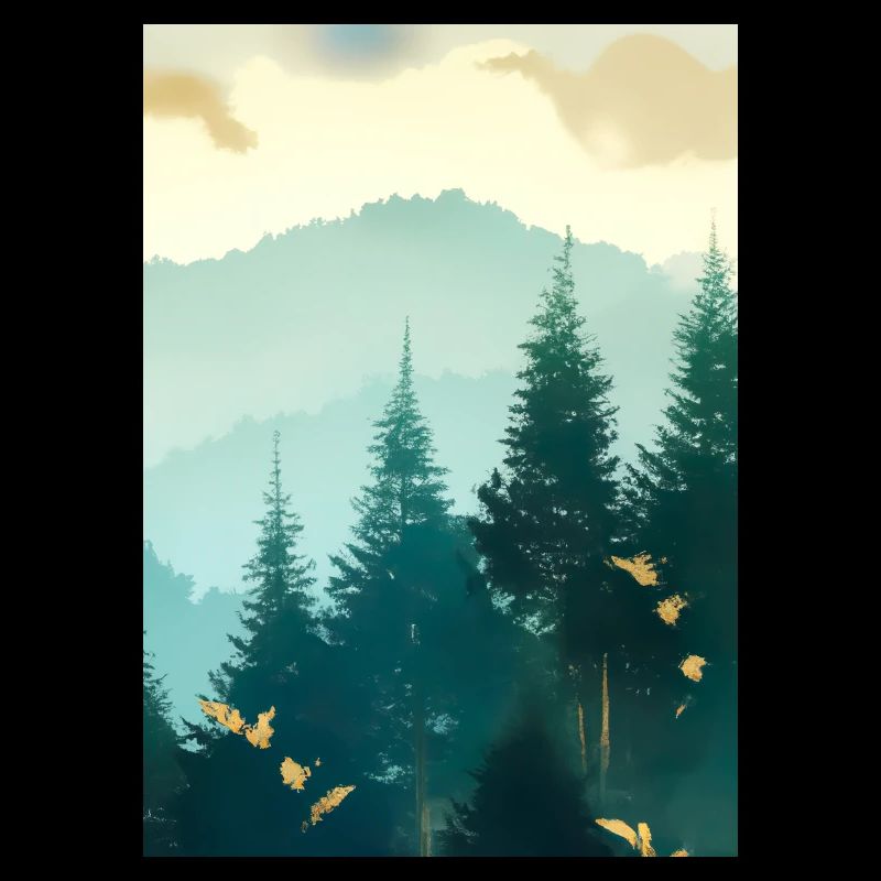 Nebliger Wald