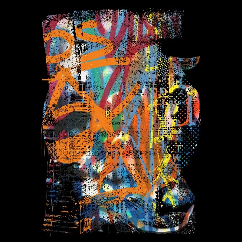 Graffiti style Splash hip hop colors painter color