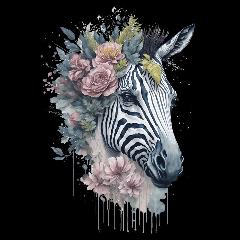 Florales Zebra