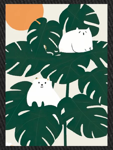 Katzen auf Leafs
