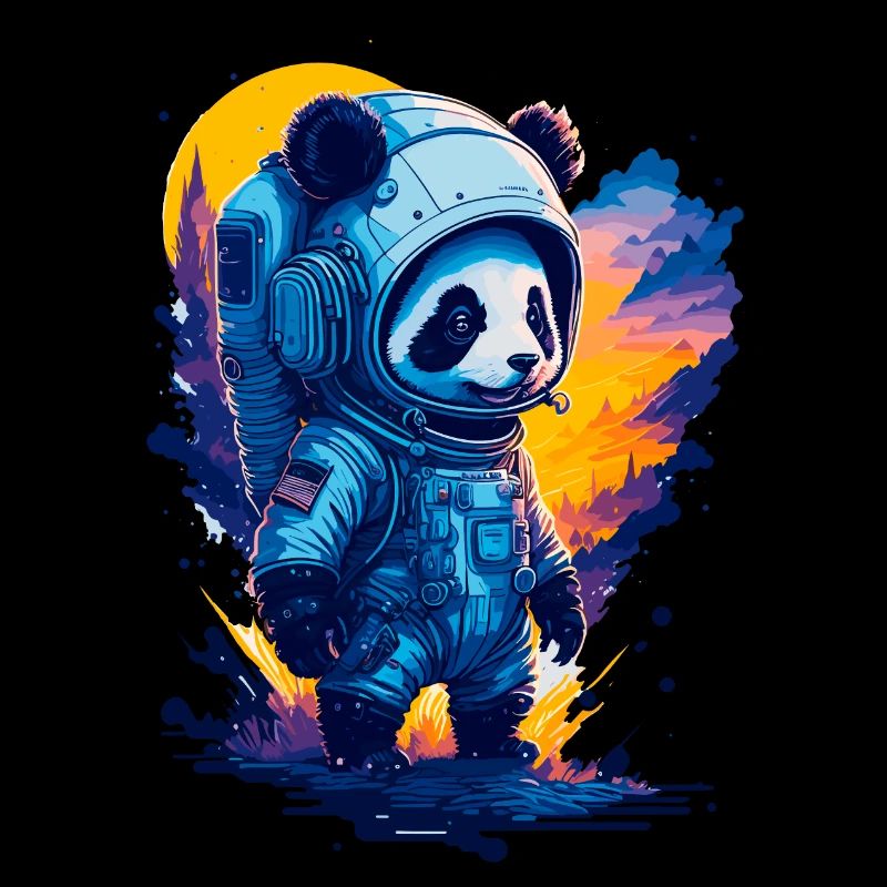 Mignon Panda Astronaute