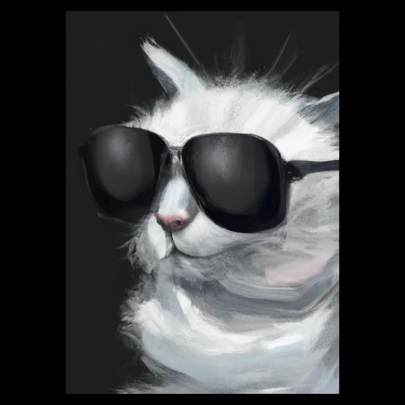 Katze mit Sonnenbrille
