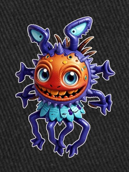 Mouche extraterrestre violette