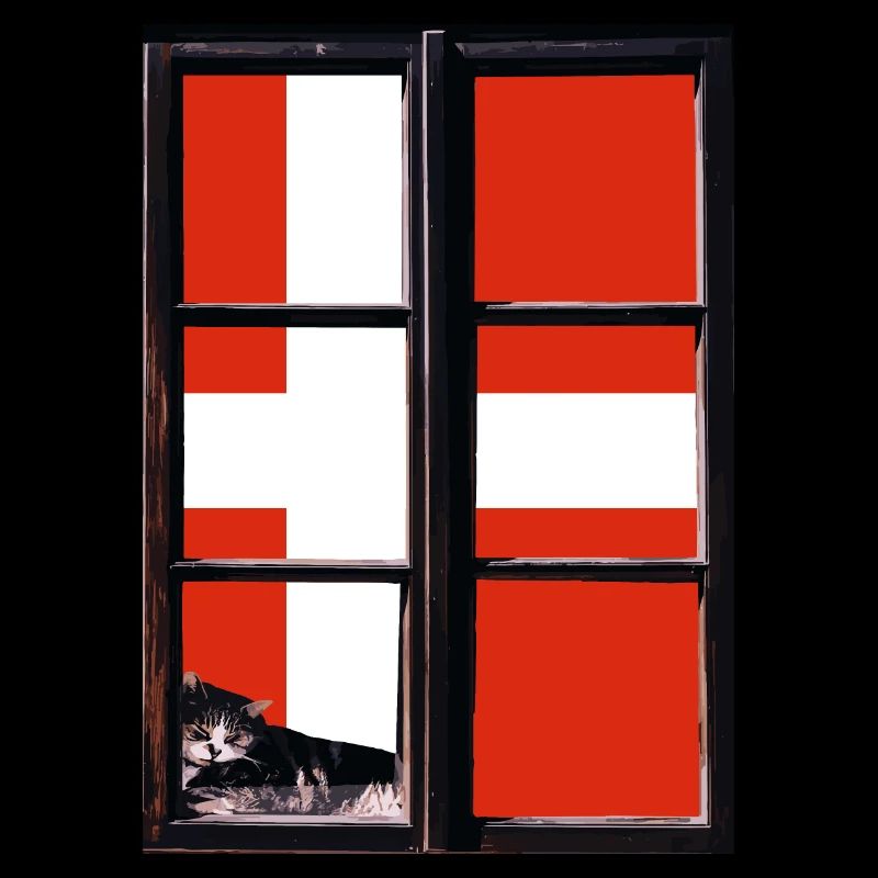 Drapeau du Danemark Scandinavie Drapeau danois Voyage