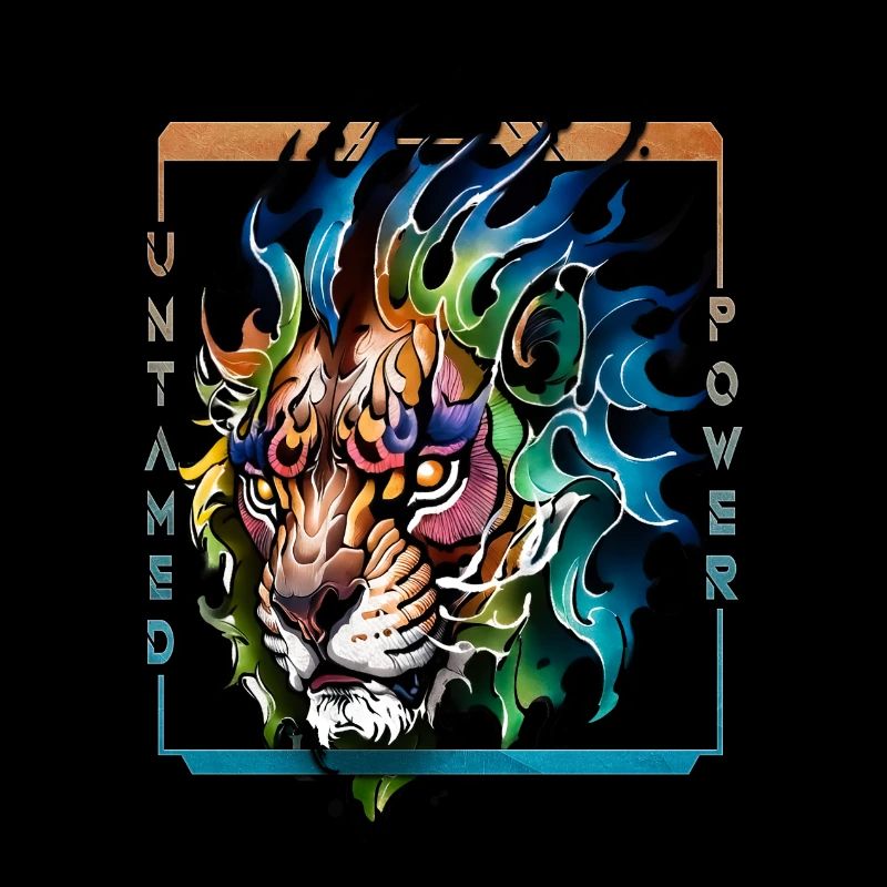Puissance indomptée du lion