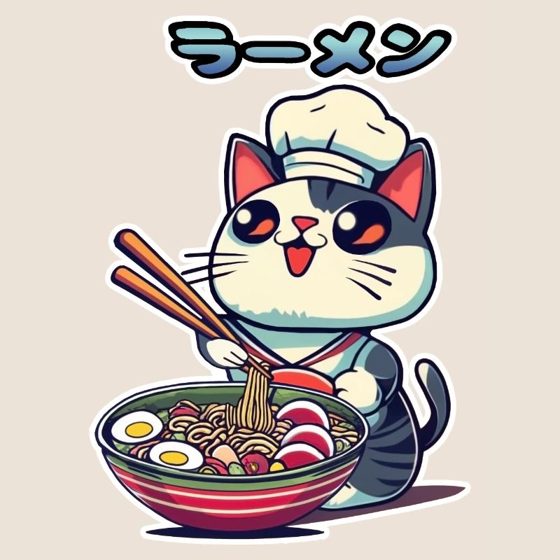 Fun Ramen Cat