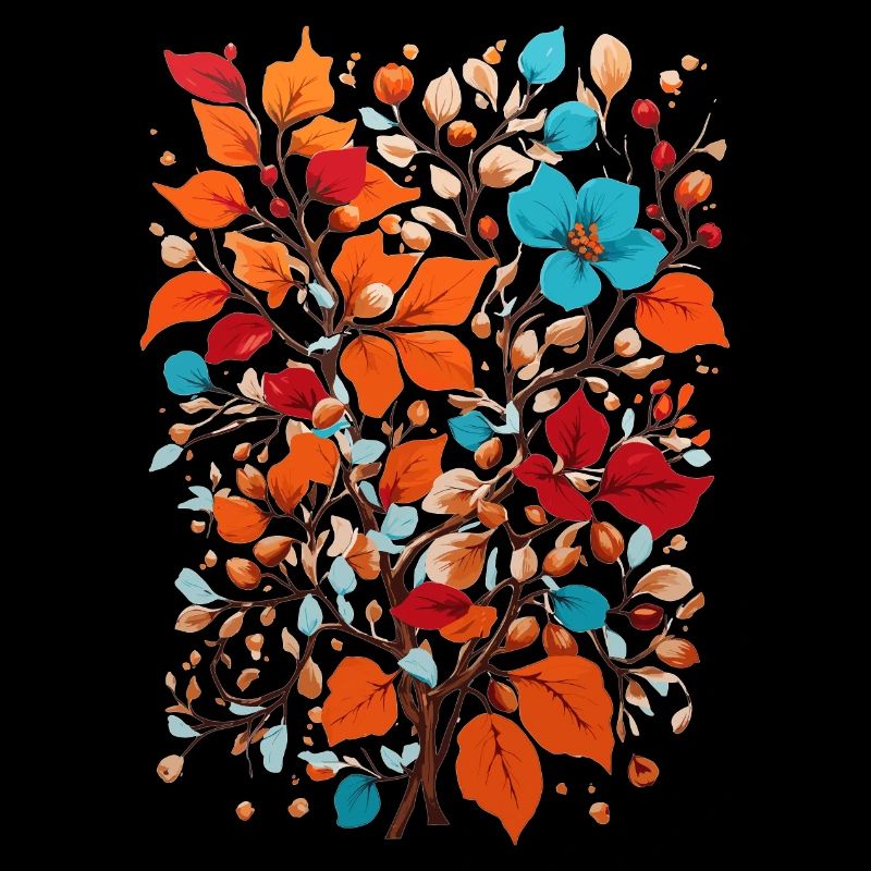 Fleurs aux noix