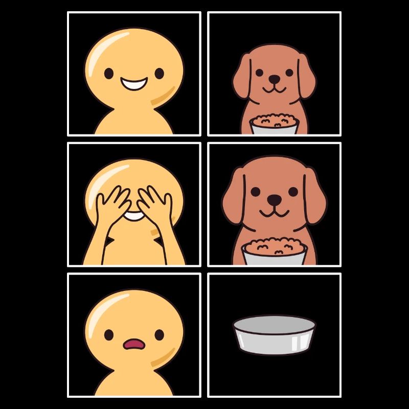 Dog Eats Fast Design for Dog Owners