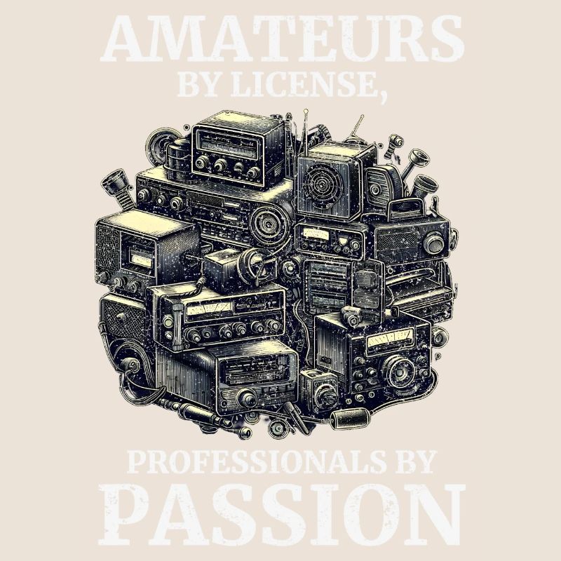 Vintage-Amateurfunk-Enthusiasten Amateure nach Lizenz