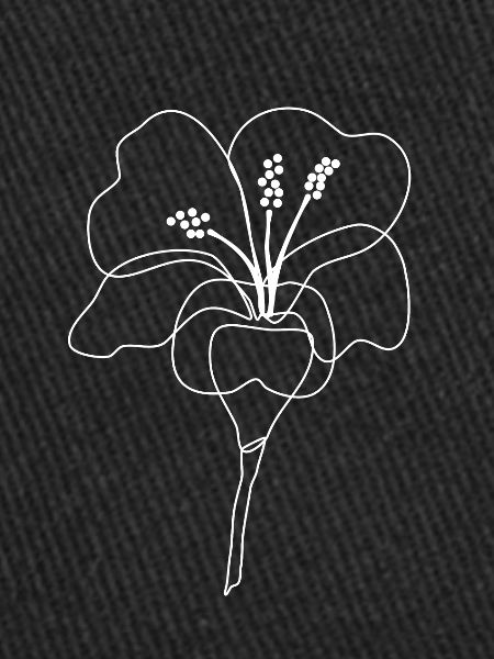 Art au trait d’hibiscus