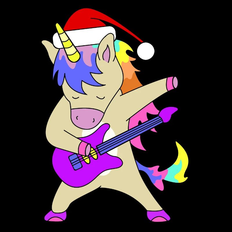 Nikolaus Gitarren Einhorn | Weihnachten, Geschenk