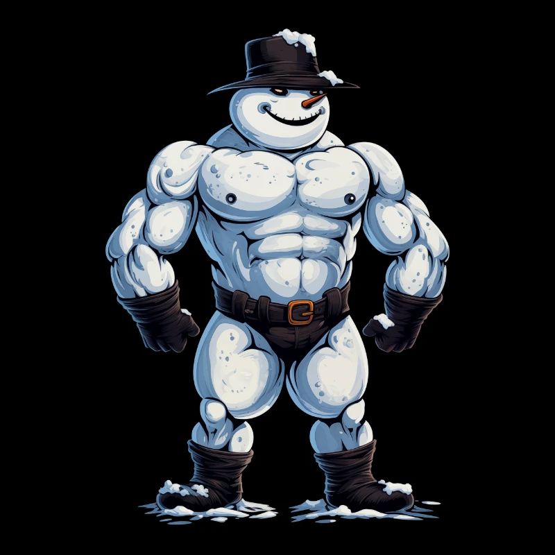 ok… Ein Bodybuilder Schneemann…