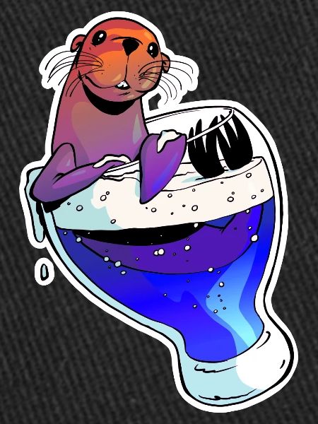 Bière et otarie