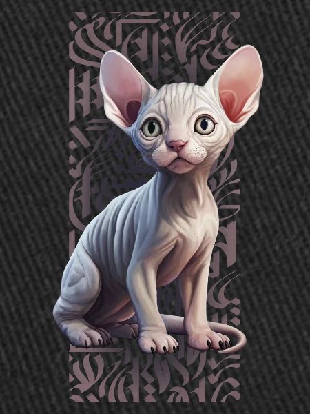 Sphynx Cat calligraphitti