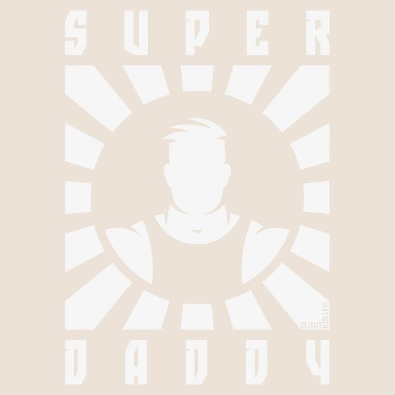 Super Daddy (Dad / Papa / Rays / White)