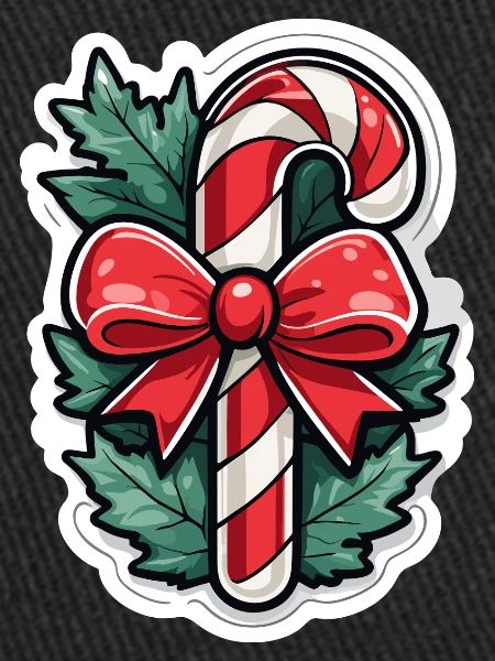 Candy Cane Christmas Drawing