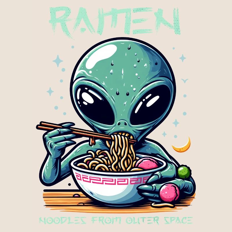 Outer Space Ramen Alien Nudeln
