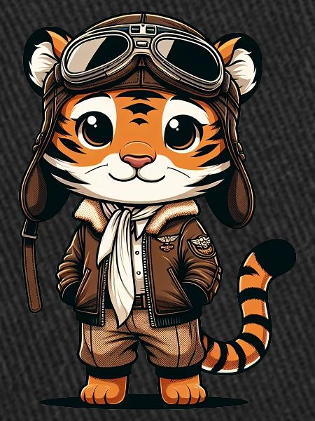 Cute Tiger Pilot