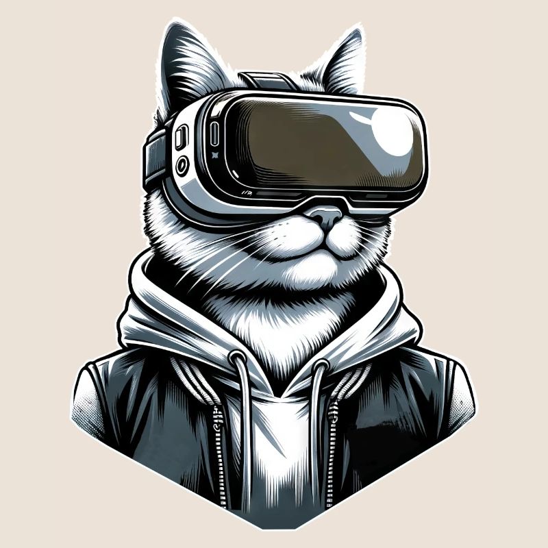 Cat VR Glasses Virtual Reality