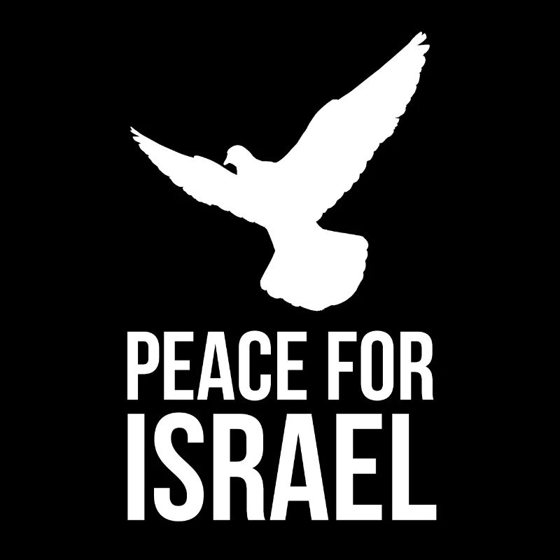 PEACE FOR ISRAEL mit Friedenstaube