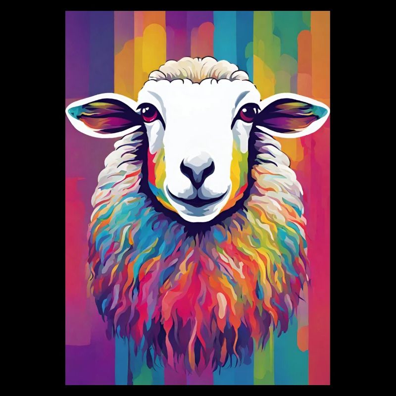 Buntes Schaf
